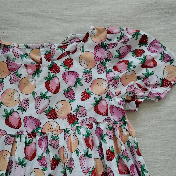 H&m dress bundle butterfly strawberry kids 6 7 8 - Picture 3 of 8